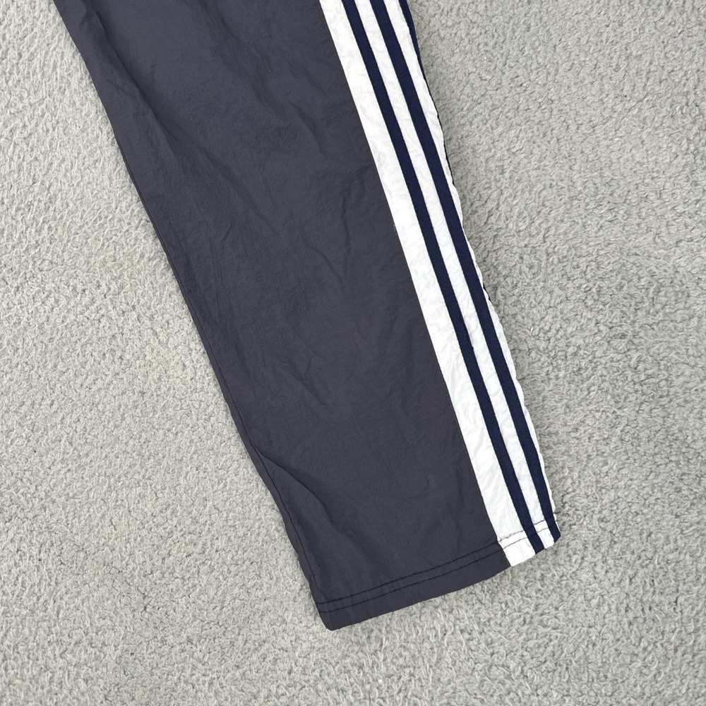 VTG Adidas Tear Away Windbreaker Track Pants Men Large Side Snap Premium Fit Y2K - Picture 15 of 16